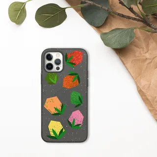 Strawberries biodegradable iPhone Case