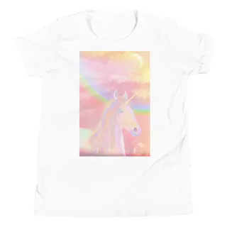 Neon Unicorn Kids T-shirt