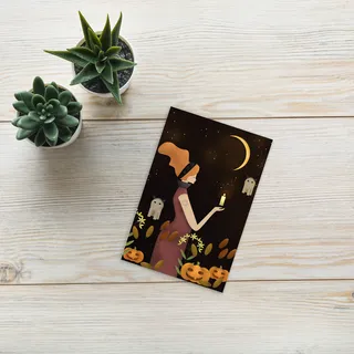 Halloween Witch Postcard