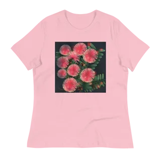 Pink Flowers Women's Relaxed T-Shirt