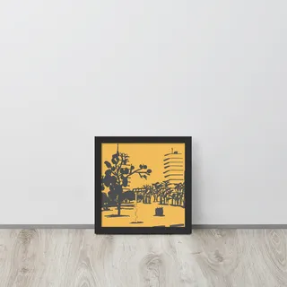 City Sketch Framed Poster