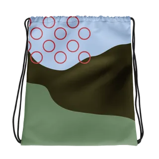 Abstract Landscape  Drawstring Bag