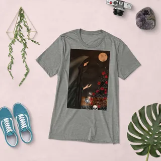 Full moon Unisex Tri-Blend T-Shirt