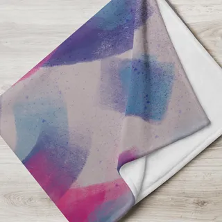 Brush Strokes Throw Blanket