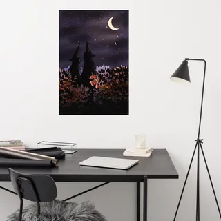 Halloween Magic cats Poster